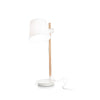 Lampe à poser Axel blanche, bois