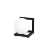Lampe à poser Angolo noire, verre