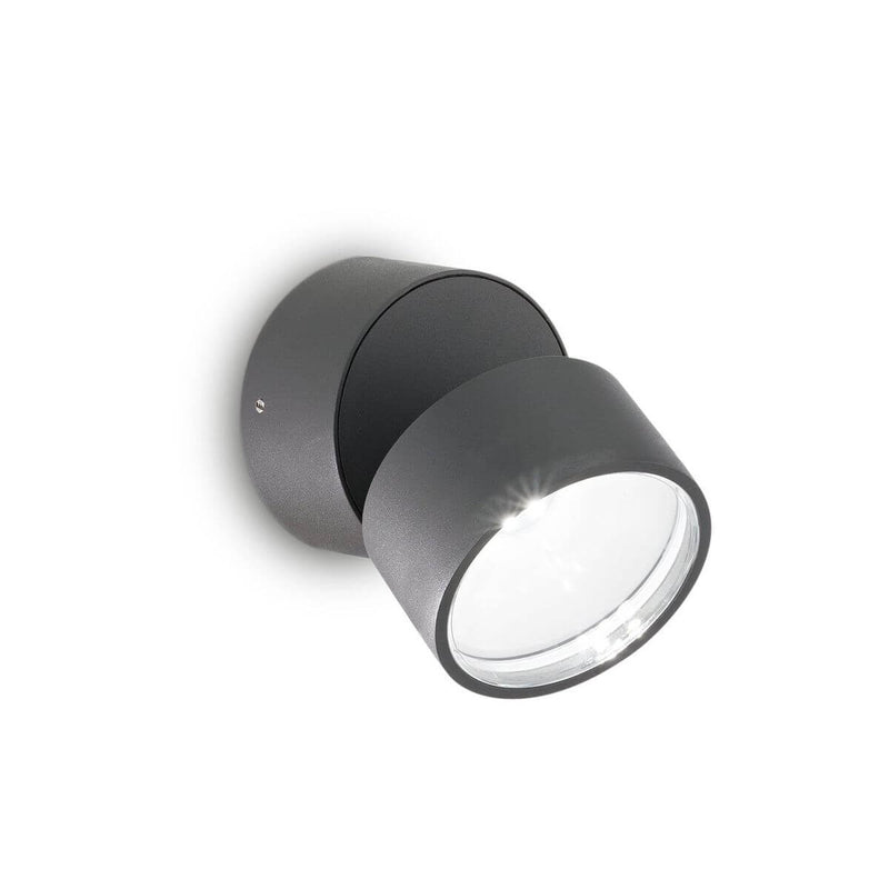 Applique extérieure Omega Round anthracite, verre (285450)