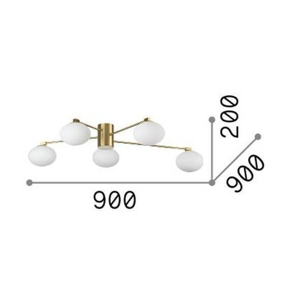 Schéma de dimensions indiquant 900 mm de largeur et 200 mm de hauteur.