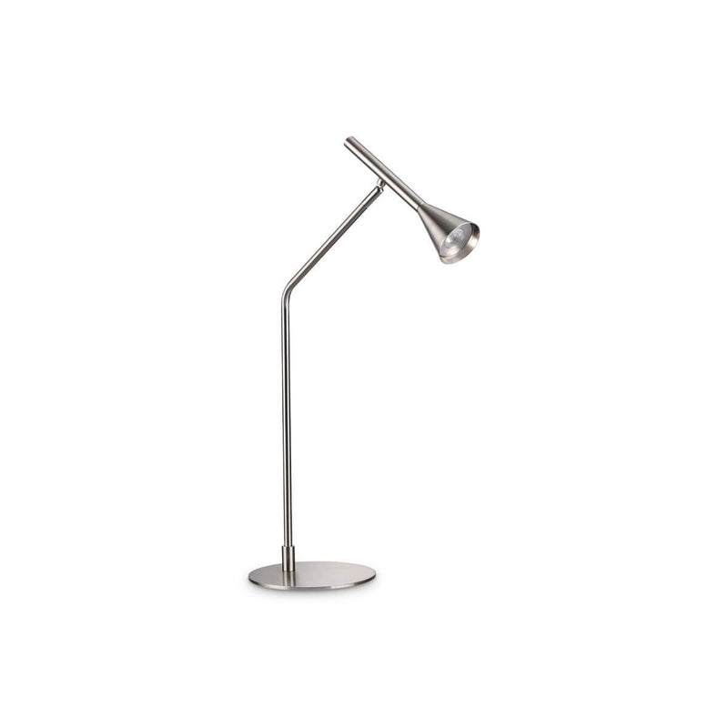 Lampe à poser Diesis nickel, verre