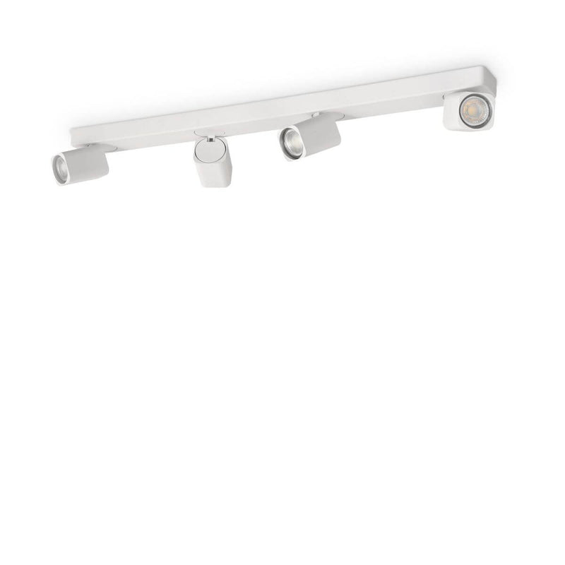 Plafonnier Rudy 4 lumières blanc (294827)