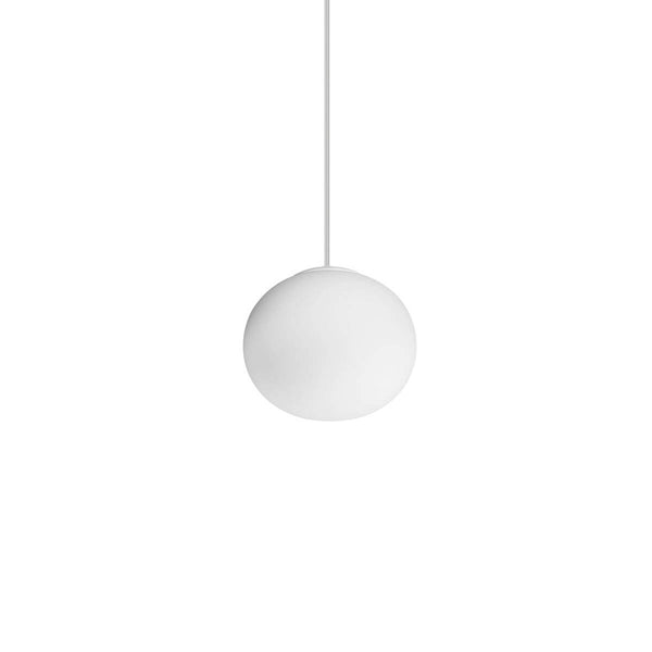 Suspension Cotton blanche, verre, Ø 13 cm
