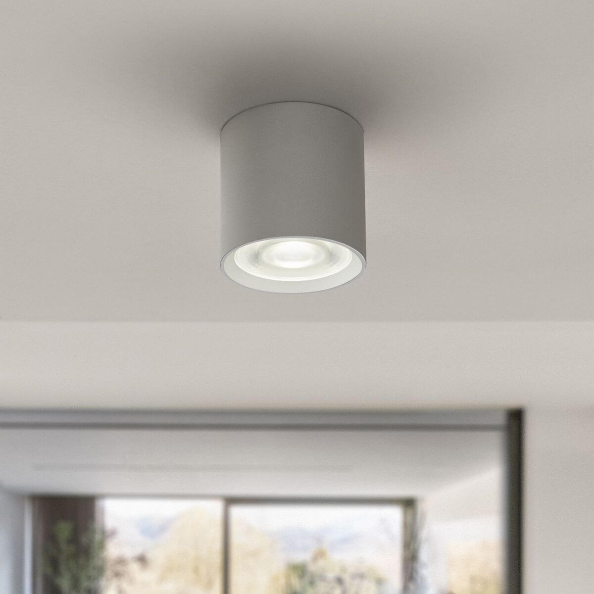 Plafonnier DOT blanc, verre