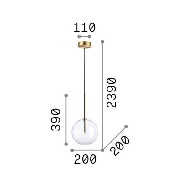 Suspension luminaire | Equinoxe Chromée