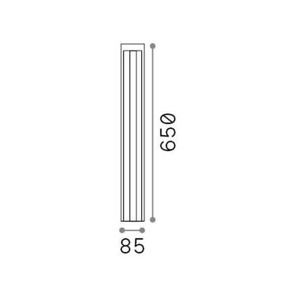 Lampadaire extérieur Kurt marron (306858)