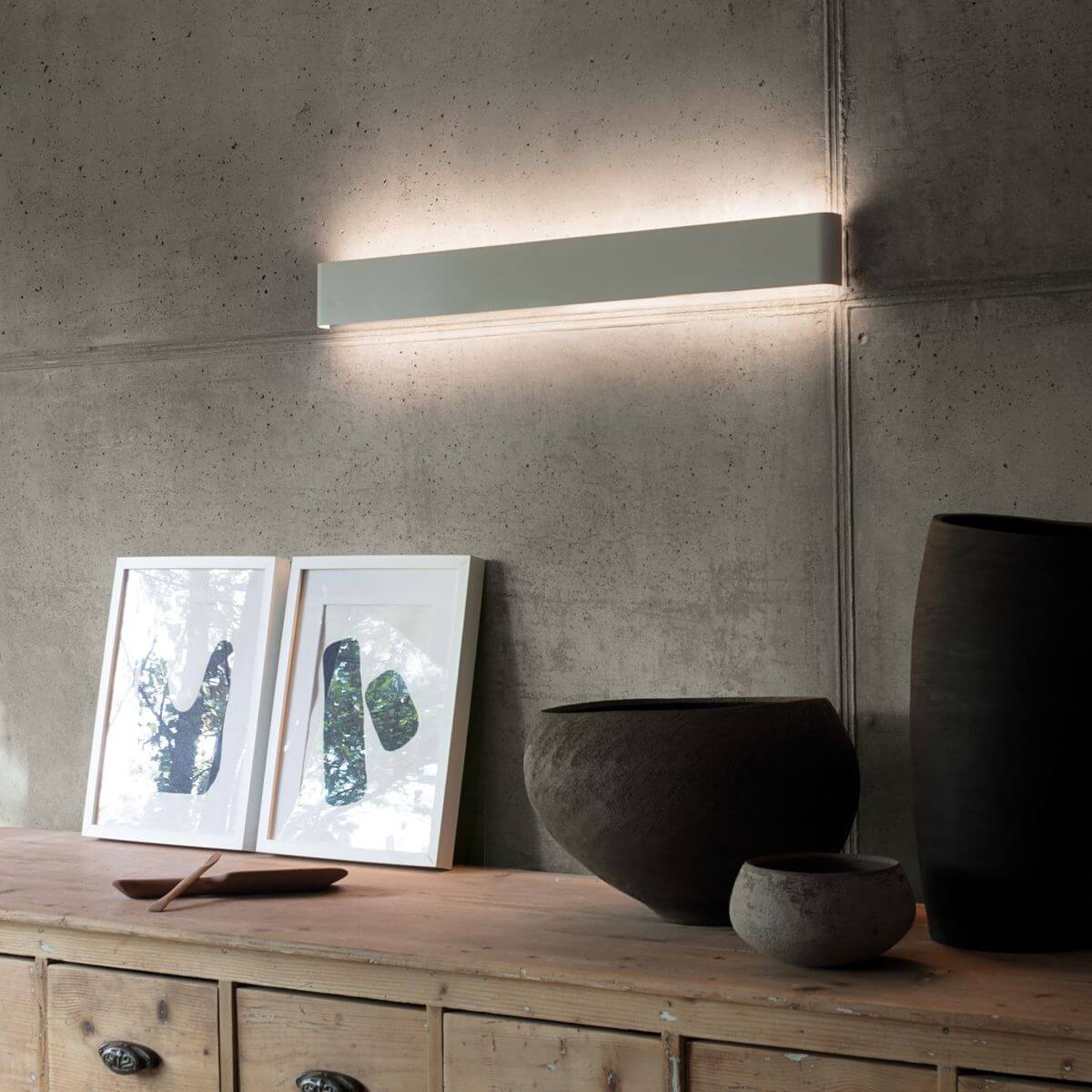 Applique murale Delta blanche, verre (307039)