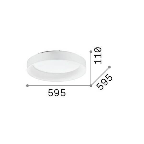 Plafonnier LED | Ziggy Noir Ø 59,5 cm