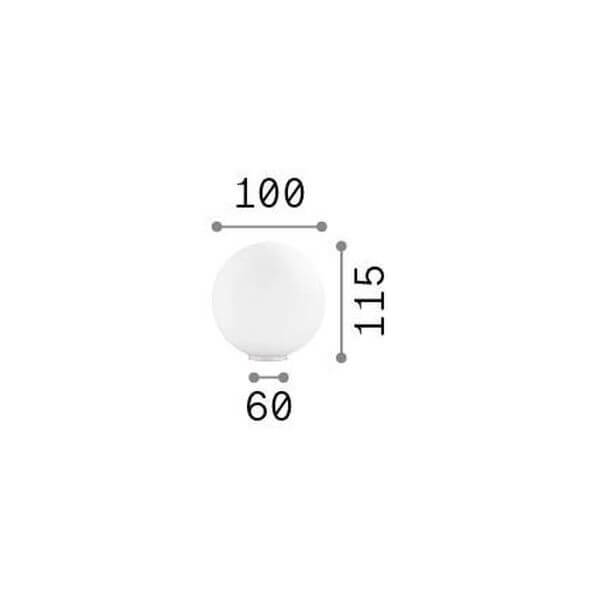 Lampe de chevet | Mapa Bianco Ø 10 cm