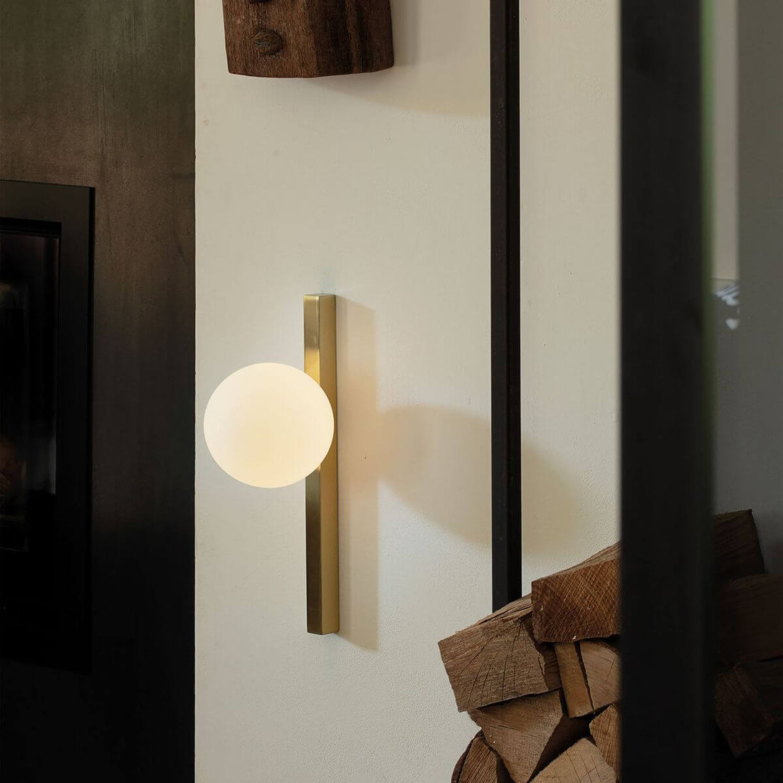 Applique murale Binomio laiton, verre