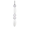 Suspension Lumiere blanche, verre, H 108,3 cm