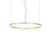 Suspension Crown laiton, verre, Ø 60 cm