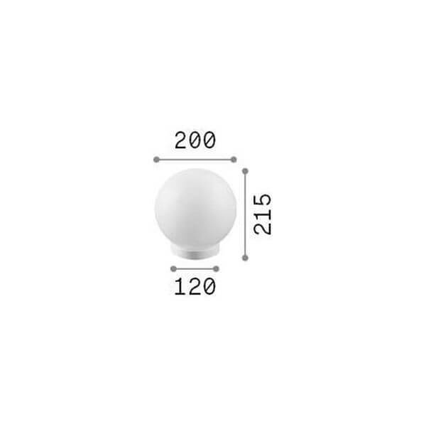 Lampe à poser Carta blanche, Ø 20 cm