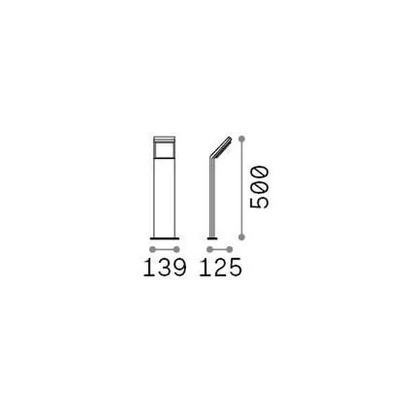 Lampadaire extérieur Style blanc (318691)