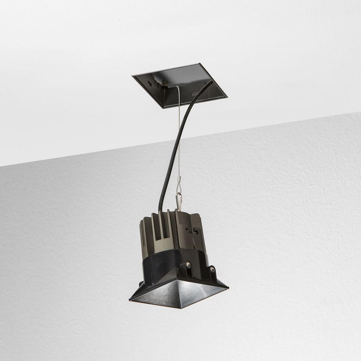 Spot encastrable Game noir, L 10 cm