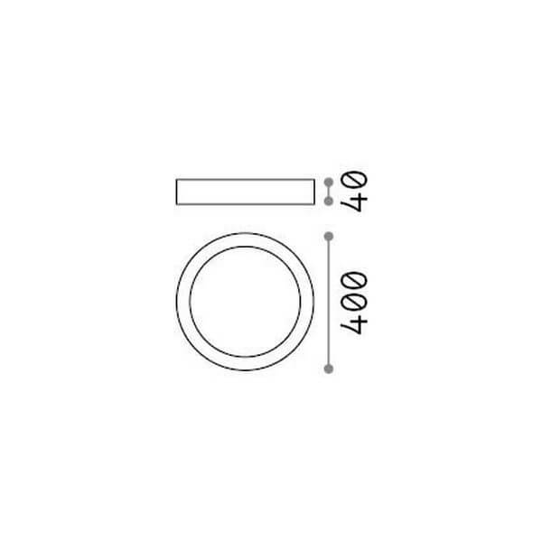 Plafonnier Universal blanc, Ø 40 cm (321684)