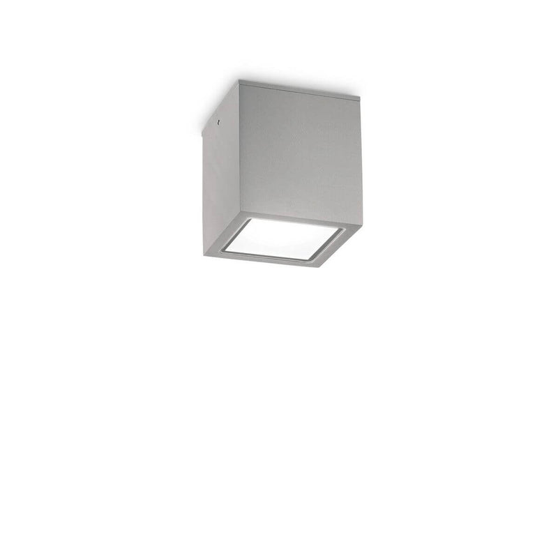 Plafonnier extérieur Techo gris, verre, L 9 cm