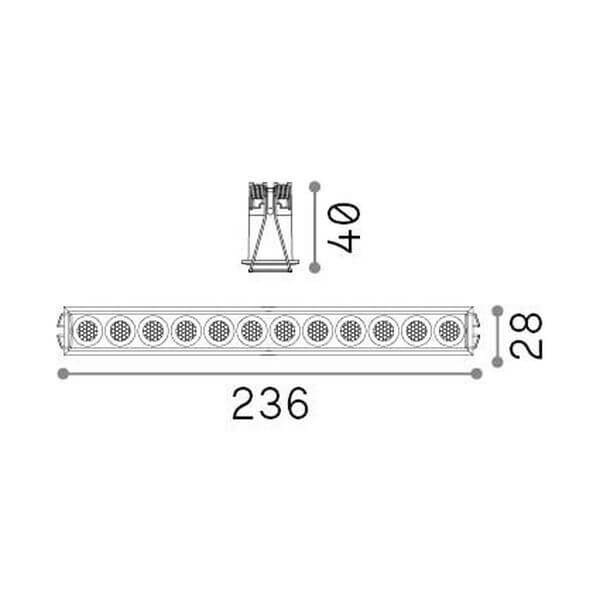 Spot encastrable Lika blanc, L 2,8 cm (327518)