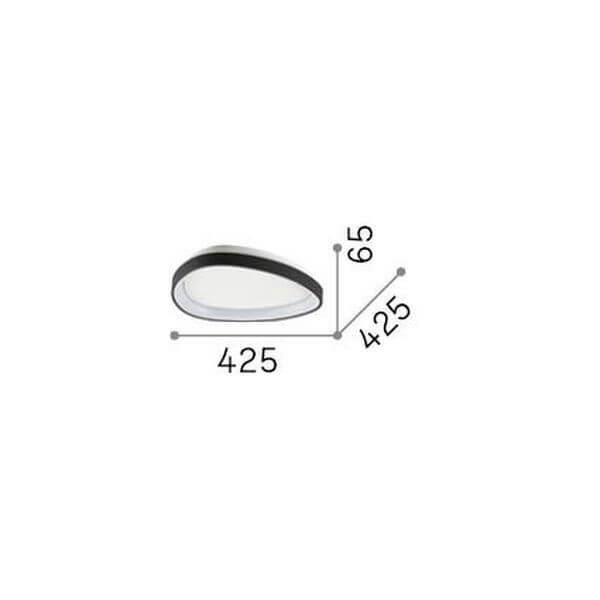 Plafonnier Gemini laiton, Ø 42,5 cm