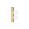 Applique murale Ping Pong laiton, verre