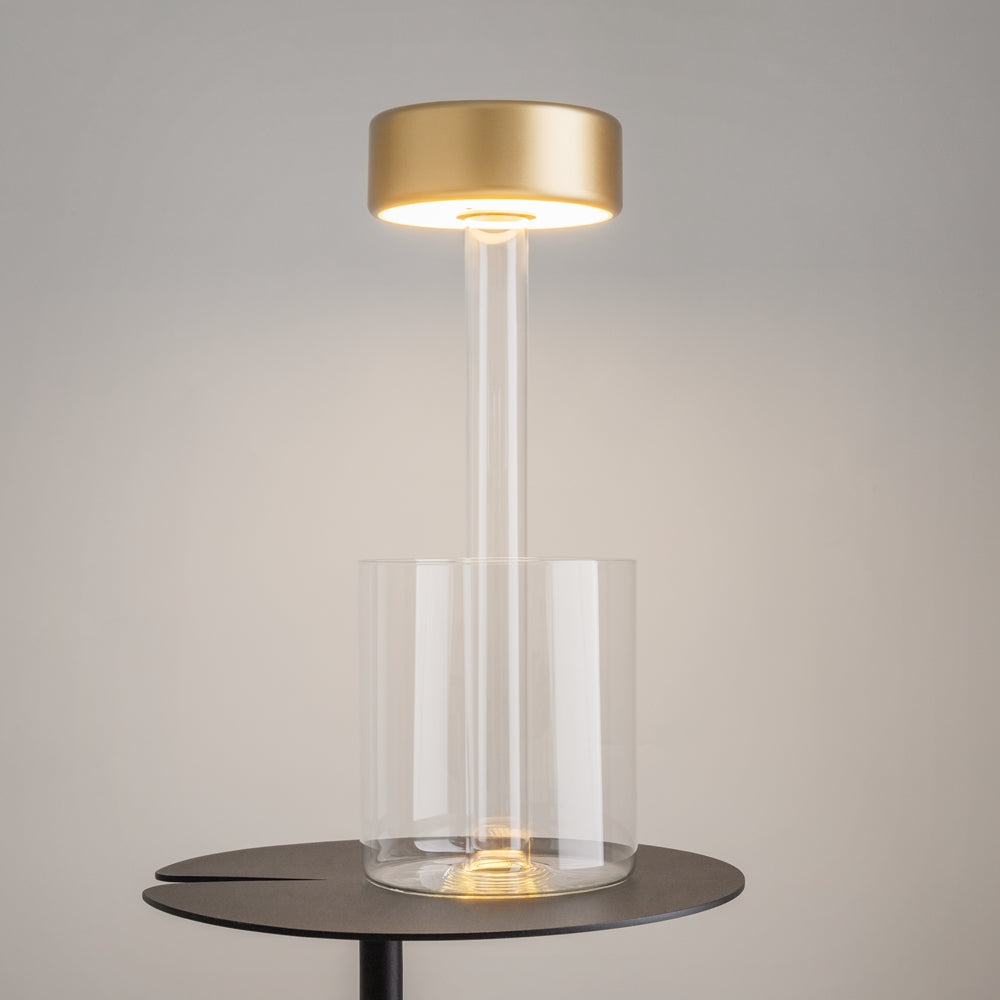 AI Collaboration Transparent bedside lamp
