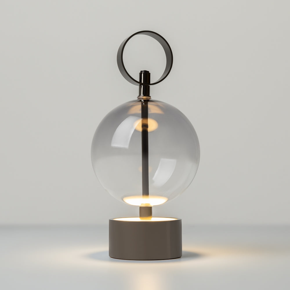 Double Moon black bedside lamp