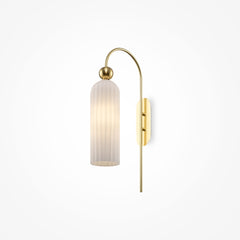 Vintage glass wall lamps