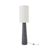 Lampadaire Ava en fibre de verre noir et blanc, grand modèle