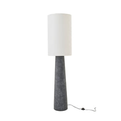 Lampadaire Ava en fibre de verre noir et blanc, grand modèle
