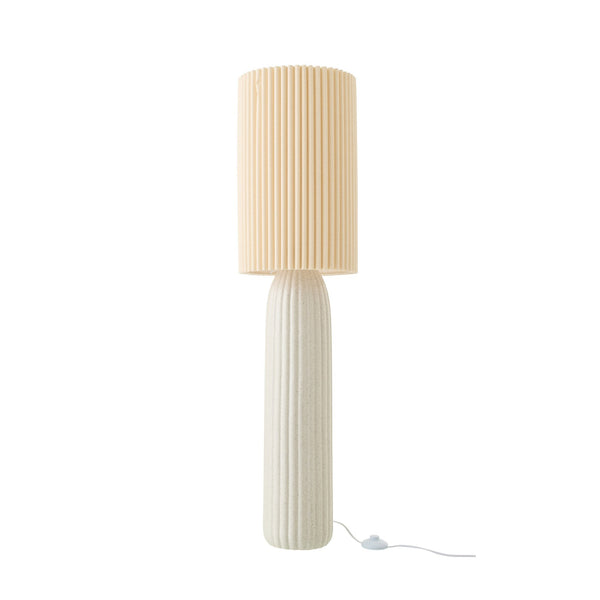 Lampadaire Esmée en céramique blanc cassé, grand modèle