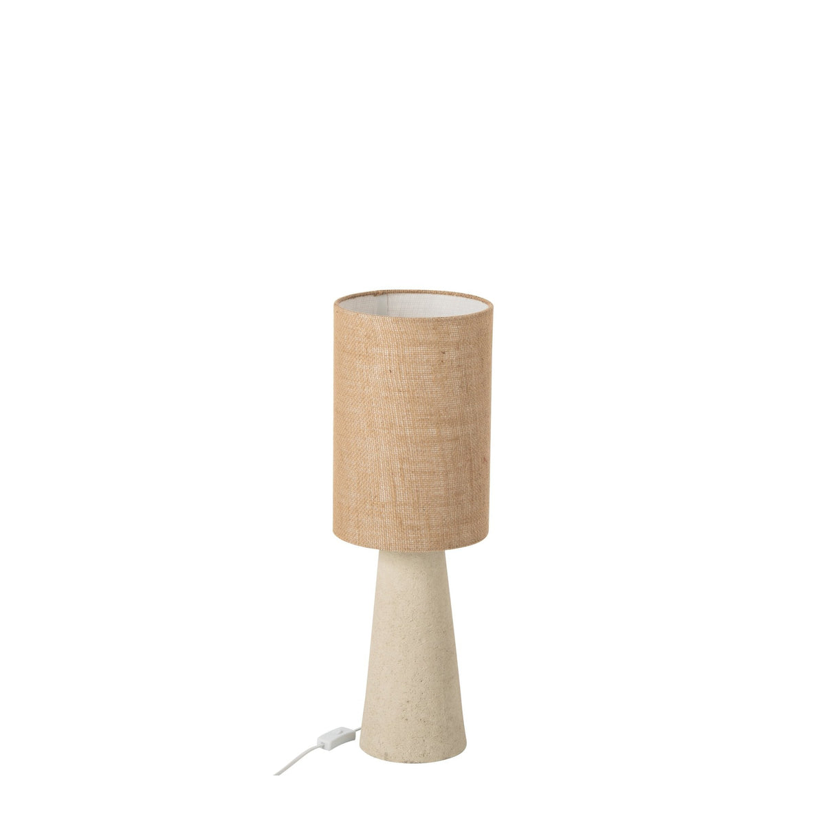 Lampe à poser Ava en fibre de verre naturel, très petit modèle