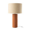 Lampe à poser Isla en terre cuite rouille