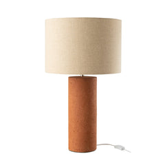 Lampe à poser Isla en terre cuite rouille
