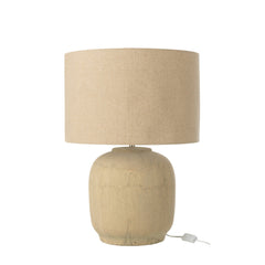 Lampe à poser Mia en terre cuite beige, grand modèle