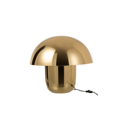 Lampe à poser champignon en métal doré, grand modèle