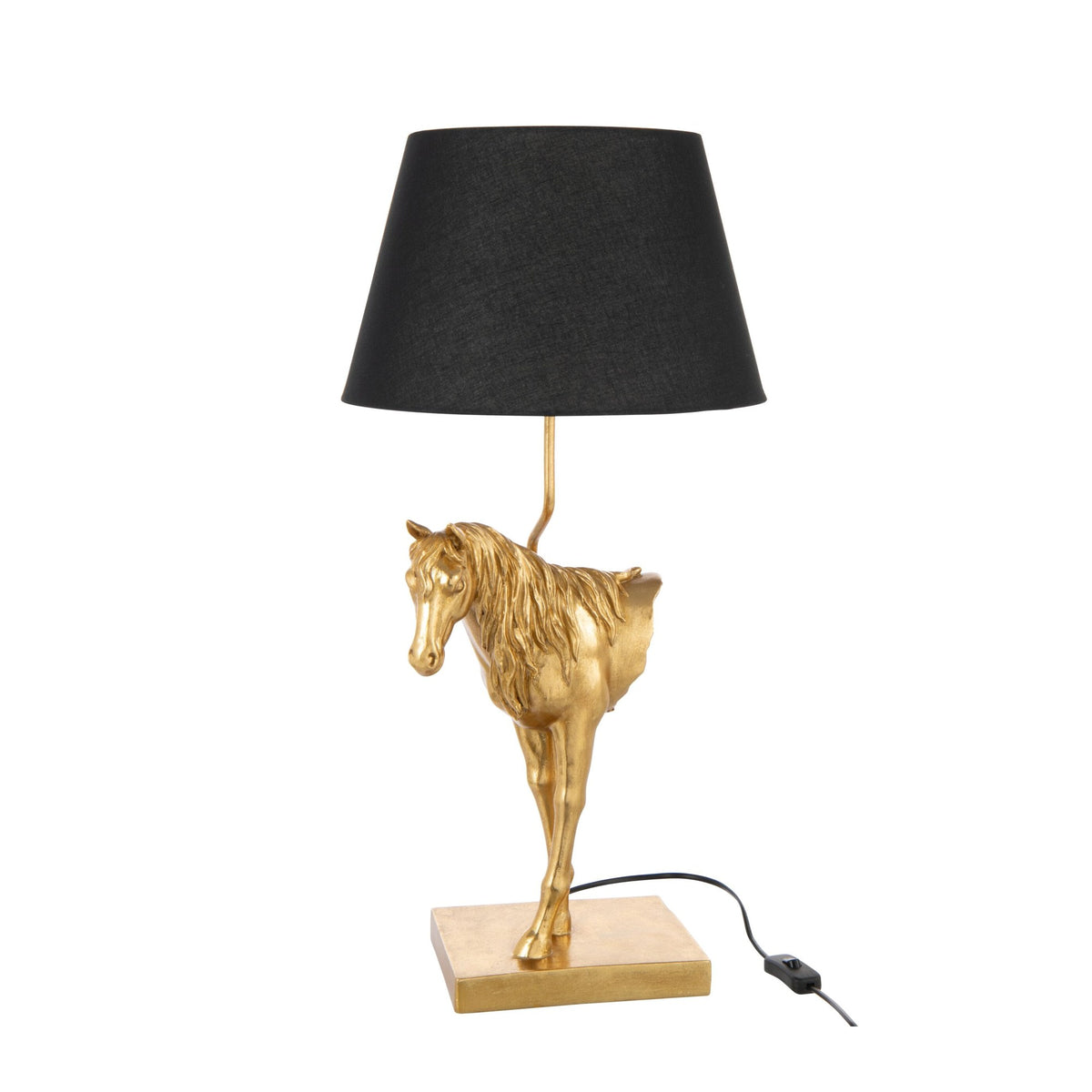 Lampe à poser cheval en polyrésine