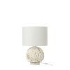 Lampe à poser coquillages blanche, petit modèle