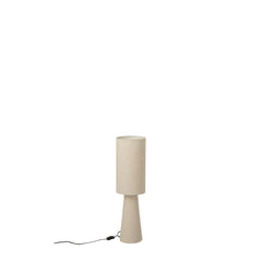 Lampe à poser en tissu beige, petit modèle