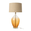 Lampe à poser en verre ambré