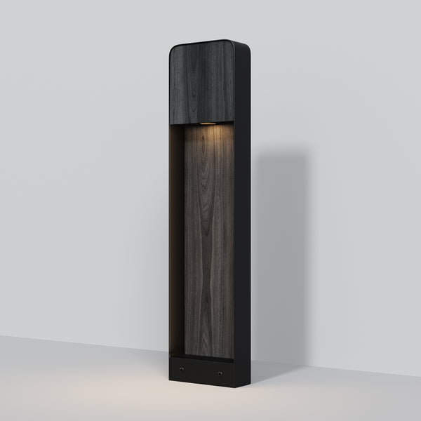 Black outdoor light fixture