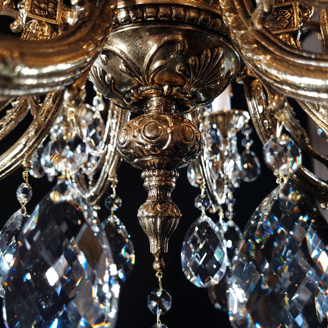 AL243 brass chandelier