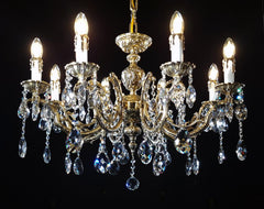AL243 brass chandelier