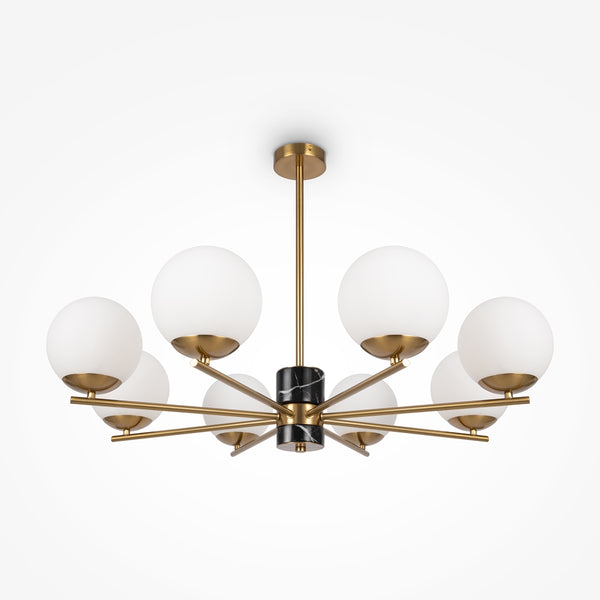 Gold marble pendant light