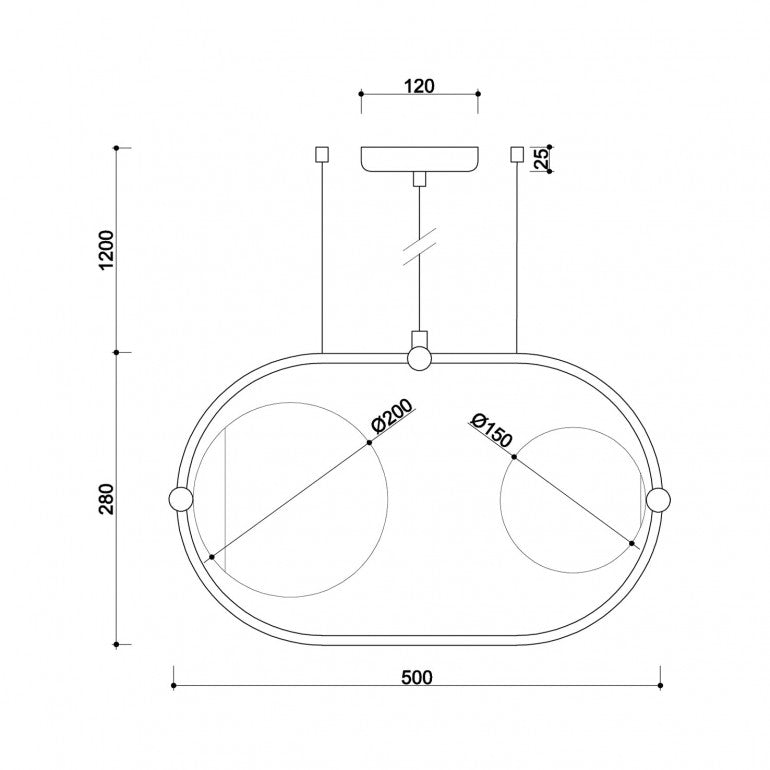 Suspension luminaire KOBAN A