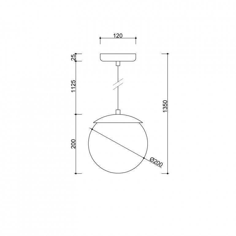 Suspension luminaire KUUL G