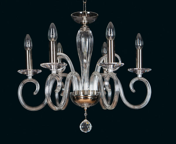 EL2166024 transparent glass chandelier