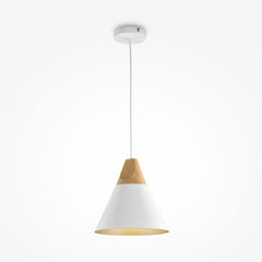 Bicones White pendant light