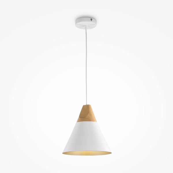 Bicones White pendant light