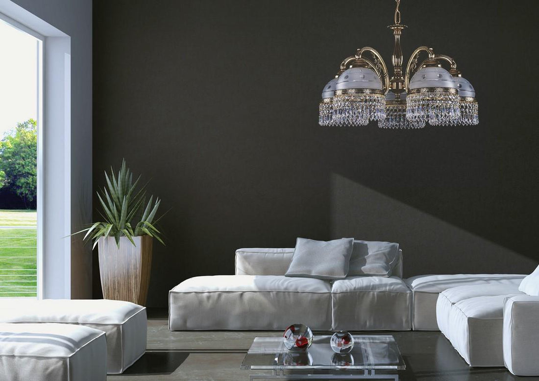 Brass chandelier L329CLN