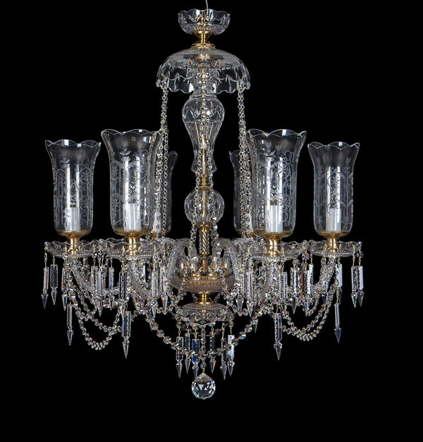 EL673619T cut crystal chandelier